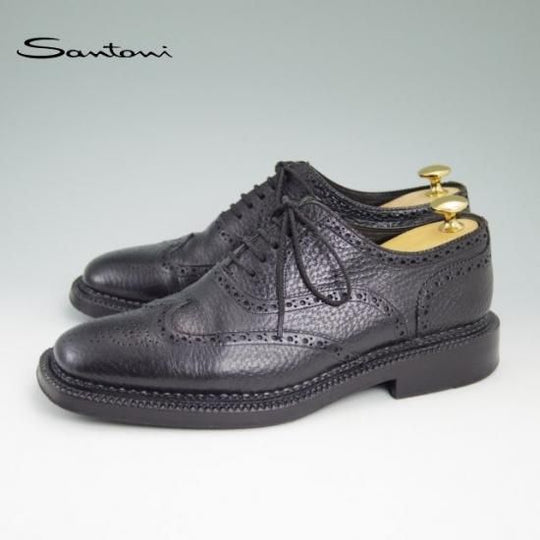 美品★サントーニ 6.5F【ノルベジェーゼ製法★アリストクラティコ別注/ARISTOCRATICO】フルブローグ/Santoni★a838