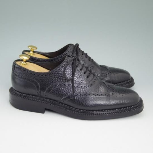 美品★サントーニ 6.5F【ノルベジェーゼ製法★アリストクラティコ別注/ARISTOCRATICO】フルブローグ/Santoni★a838