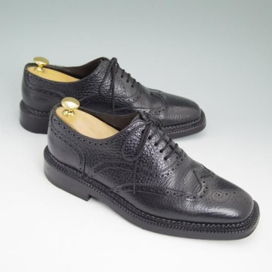 美品★サントーニ 6.5F【ノルベジェーゼ製法★アリストクラティコ別注/ARISTOCRATICO】フルブローグ/Santoni★a838