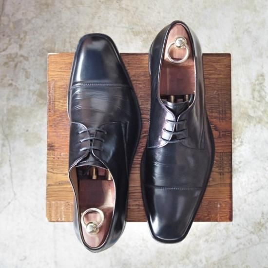 美品★(伊)マンニーナ SIZE 42【★ストレートチップ】Mannina★a850