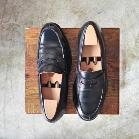 極美品★クロケット&ジョーンズ 6E【★LINCOLN/コインローファー/314ラスト】Crockett&Jones★a851