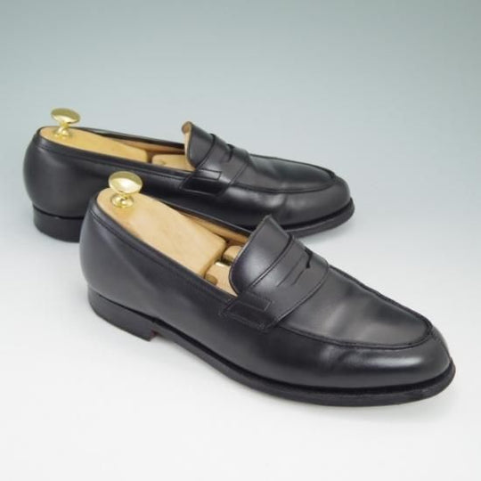 極美品★クロケット&ジョーンズ 6E【★LINCOLN/コインローファー/314ラスト】Crockett&Jones★a851