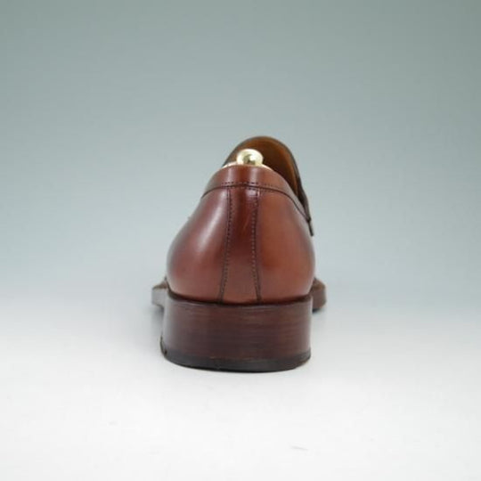 美品★(伊)マンニーナ SIZE 8/【★高額!!】ノルベジェーゼ製法/コインローファー/Mannina★a853