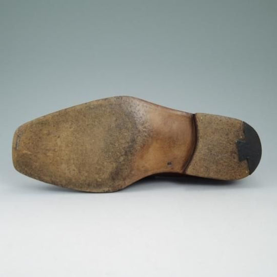 美品★(伊)マンニーナ SIZE 8/【★高額!!】ノルベジェーゼ製法/コインローファー/Mannina★a853