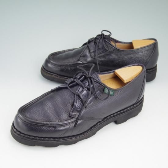 ★パラブーツ(レディース) SIZE 5.5【★濃紺（ほぼ黒）/ミカエル風ギリーシューズ/チロリアンシューズ/グリフソール】Paraboot★a855