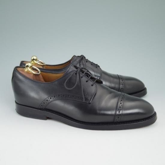 極上★(米)アレンエドモンズ 8.5E【★(米)ラルフローレン別注/Ralph Lauren】クォーターブローグ/カーフ/黒/ALLEN EDMONDS★a857
