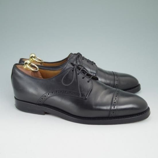 極上★(米)アレンエドモンズ 8.5E【★(米)ラルフローレン別注/Ralph Lauren】クォーターブローグ/カーフ/黒/ALLEN EDMONDS★a857