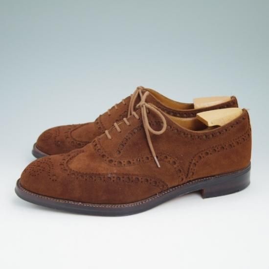 極上★チャーチ 60F/UK6【★希少アンテロープ革/2都市ロゴ】BUCK/73ラスト/フルブローグ/旧チャーチ/Church's★a862