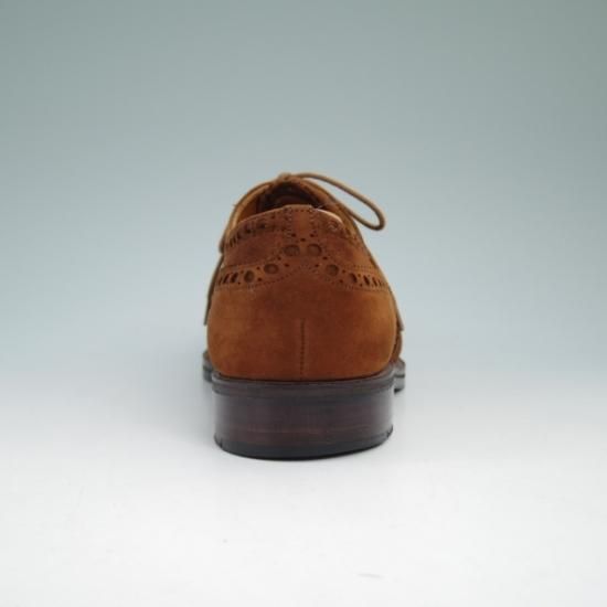 極上★チャーチ 60F/UK6【★希少アンテロープ革/2都市ロゴ】BUCK/73ラスト/フルブローグ/旧チャーチ/Church's★a862