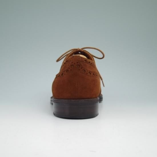 極上★チャーチ 60F/UK6【★希少アンテロープ革/2都市ロゴ】BUCK/73ラスト/フルブローグ/旧チャーチ/Church's★a862