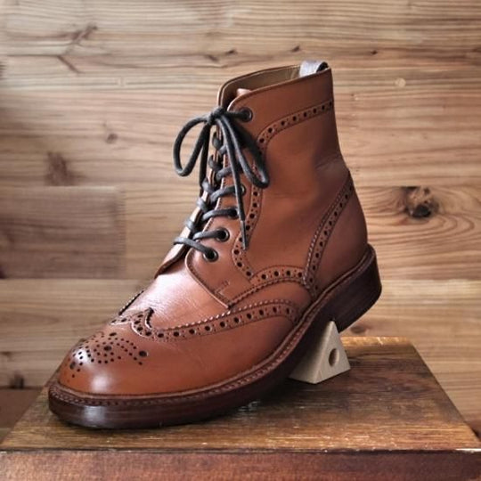 美品★アルフレッドサージェント UK7【★鋲打ちヒール】DUMFRIES/ブーツ/サージェント/Alfred Sargent★a866