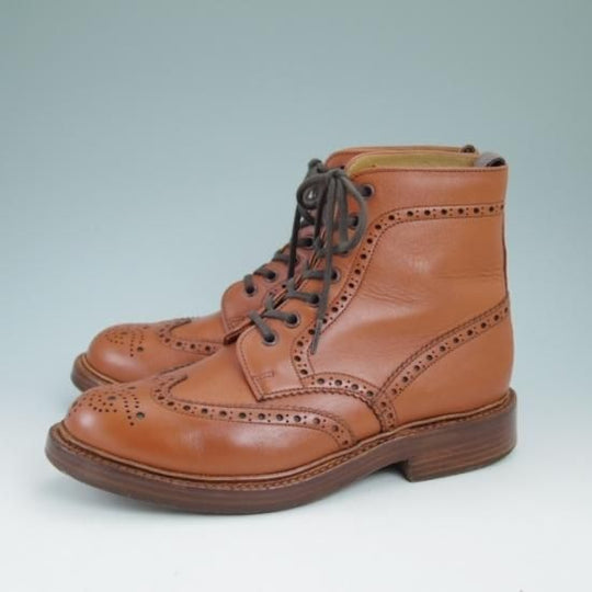 美品★アルフレッドサージェント UK7【★鋲打ちヒール】DUMFRIES/ブーツ/サージェント/Alfred Sargent★a866