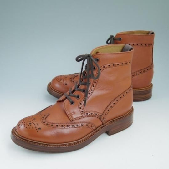 美品★アルフレッドサージェント UK7【★鋲打ちヒール】DUMFRIES/ブーツ/サージェント/Alfred Sargent★a866