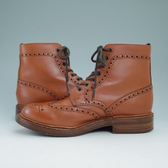 美品★アルフレッドサージェント UK7【★鋲打ちヒール】DUMFRIES/ブーツ/サージェント/Alfred Sargent★a866