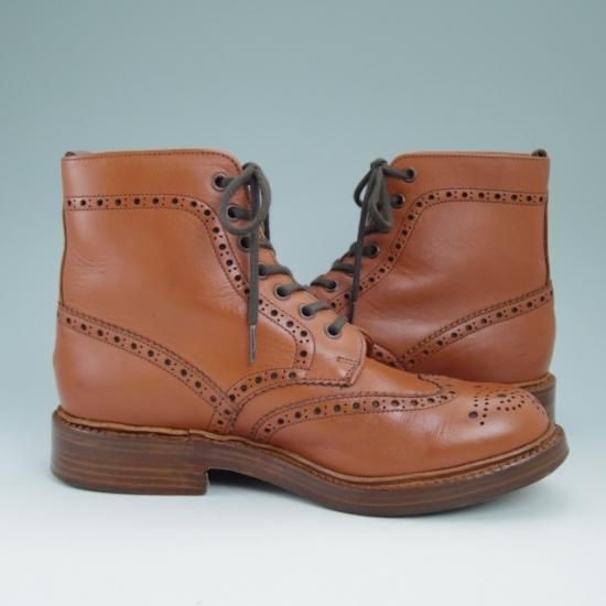 美品★アルフレッドサージェント UK7【★鋲打ちヒール】DUMFRIES/ブーツ/サージェント/Alfred Sargent★a866