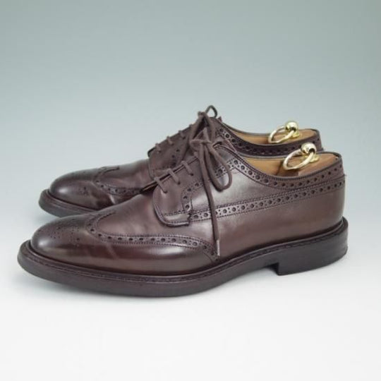 極美品★チャーチ 75F/UK7.5【★ダイナイトソール仕様/グラフトン/173ラスト/GRAFTONE/ネバダカーフ/フルブローグ】Church's★a871