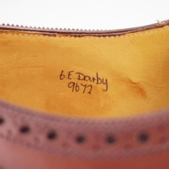 未使用★ジョンロブ 6E【★幻のDARBYラスト/'90sデッドストック品/フルブローグ/ダービー/フルブローグ】JOHN LOBB★a873