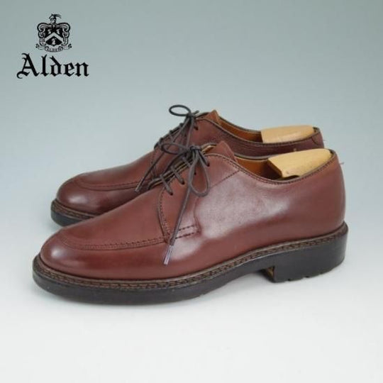 極美品★オールデン 5.5D【★ビームス別注/BEAMS/モックトゥ ブルチャー/レイドンラスト/Uチップ/7112】ALDEN★a878