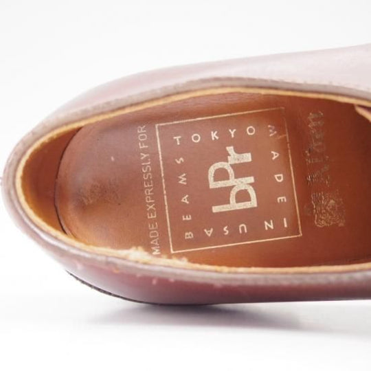 極美品★オールデン 5.5D【★ビームス別注/BEAMS/モックトゥ ブルチャー/レイドンラスト/Uチップ/7112】ALDEN★a878