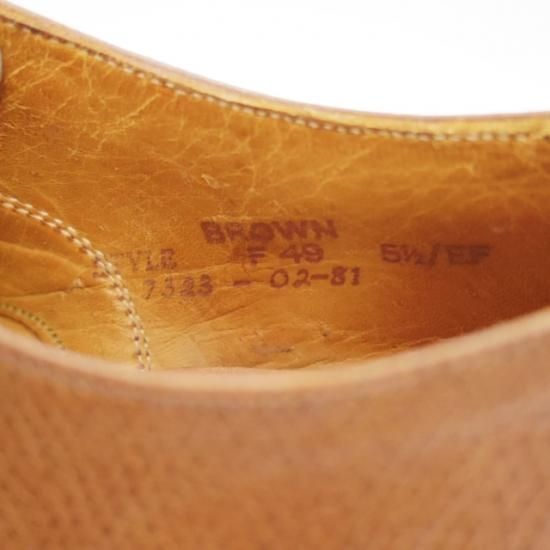 極上★グレンソン UK5.5【★英国老舗ショップ】BROWNS LONDON別注/ストレートチップ/ブラウンズ/GRENSON★a884