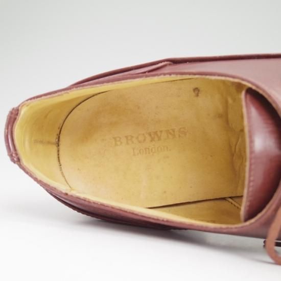 極上★グレンソン 6.5E【★英国老舗ショップ】BROWNS LONDON別注/Uチップ/ブラウンズ/GRENSON★a885