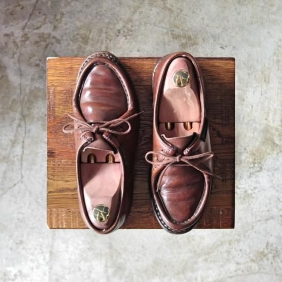 ★パラブーツ(レディース) 24cm程度/【★希少!!】ブロック体タグ/ミカエル/MICHAEL/チロリアンシューズ/グリフソール/Paraboot★a886