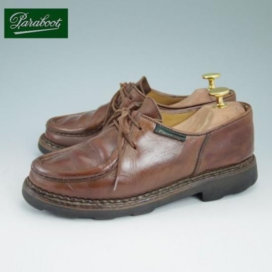 ★パラブーツ(レディース) 24cm程度/【★希少!!】ブロック体タグ/ミカエル/MICHAEL/チロリアンシューズ/グリフソール/Paraboot★a886