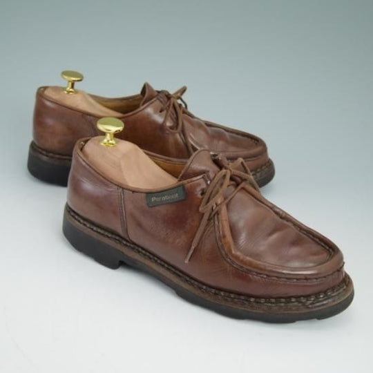 ★パラブーツ(レディース) 24cm程度/【★希少!!】ブロック体タグ/ミカエル/MICHAEL/チロリアンシューズ/グリフソール/Paraboot★a886