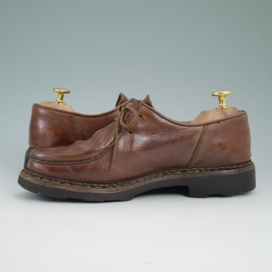 ★パラブーツ(レディース) 24cm程度/【★希少!!】ブロック体タグ/ミカエル/MICHAEL/チロリアンシューズ/グリフソール/Paraboot★a886