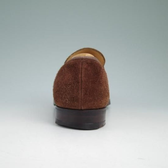 美品★クロケット&ジョーンズ 5E【★ビームス別注/BEAMS/コインローファー/RUTLAND/スエード/348ラスト】Crockett&Jones★a890