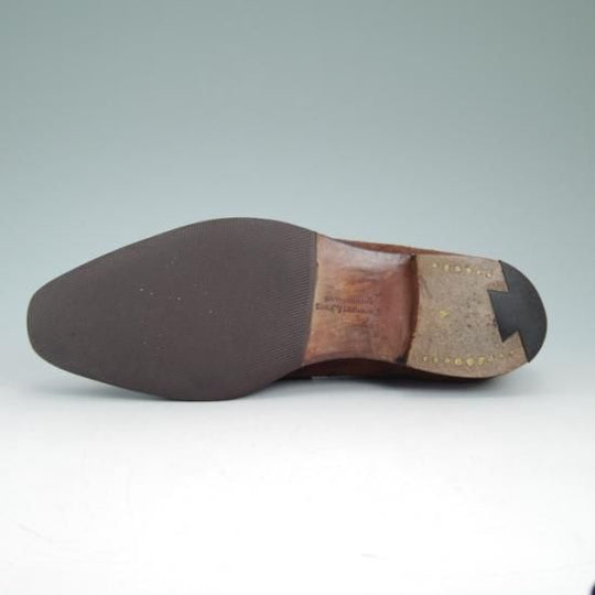 美品★クロケット&ジョーンズ 5E【★ビームス別注/BEAMS/コインローファー/RUTLAND/スエード/348ラスト】Crockett&Jones★a890