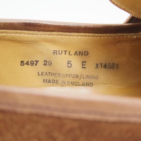 美品★クロケット&ジョーンズ 5E【★ビームス別注/BEAMS/コインローファー/RUTLAND/スエード/348ラスト】Crockett&Jones★a890
