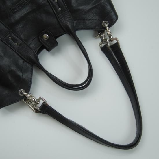 美品★ダニエル&ボブ/Daniel&Bob【定価10.5万★クロドーロ/ロディ】黒/メンズ レザー トート バッグ★N4744