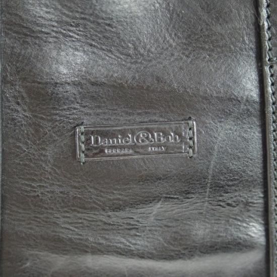 美品★ダニエル&ボブ/Daniel&Bob【定価10.5万★クロドーロ/ロディ】黒/メンズ レザー トート バッグ★N4744