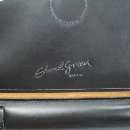 美品★エドワードグリーン/EDWARD GREEN【★レザー ブリーフケース】黒/メンズ ビジネス バッグ★N4745