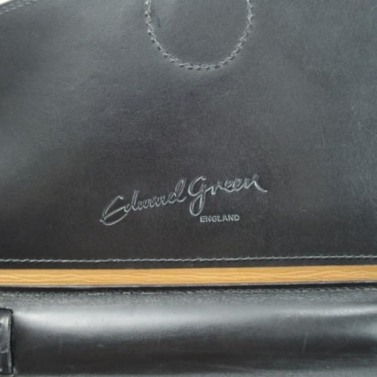 美品★エドワードグリーン/EDWARD GREEN【★レザー ブリーフケース】黒/メンズ ビジネス バッグ★N4745