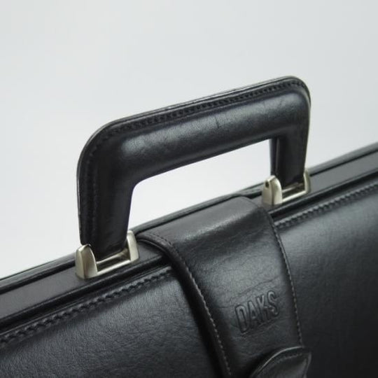 極上★ダックス/DAKS【★鞄】ダレスバッグ/黒/メンズ ビジネス バッグ/レザー ブリーフケース★N4748