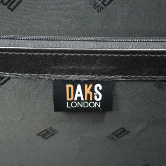 極上★ダックス/DAKS【★鞄】ダレスバッグ/黒/メンズ ビジネス バッグ/レザー ブリーフケース★N4748