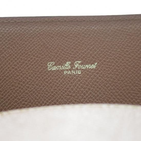 美品★カミーユフォルネ/Camille Fournet【定価10万以上★クラッチバッグ(ドキュメントケース)】レザー/茶/メンズ ビジネス バッグ★N4750