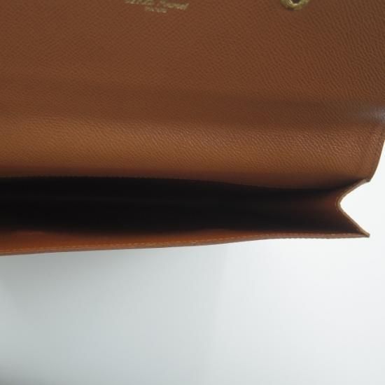 美品★カミーユフォルネ/Camille Fournet【定価10万以上★クラッチバッグ(ドキュメントケース)】レザー/茶/メンズ ビジネス バッグ★N4750