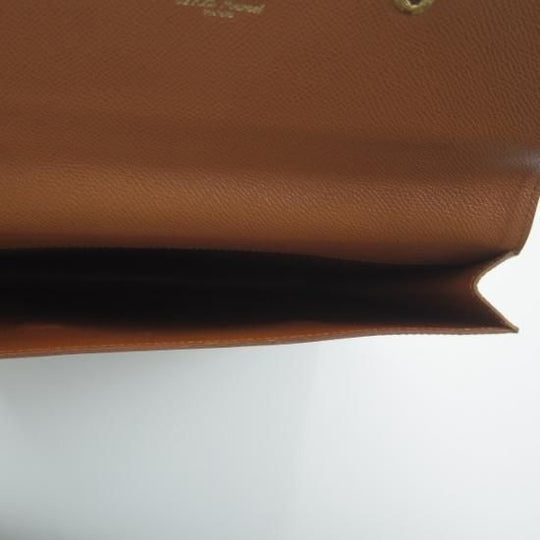 美品★カミーユフォルネ/Camille Fournet【定価10万以上★クラッチバッグ(ドキュメントケース)】レザー/茶/メンズ ビジネス バッグ★N4750