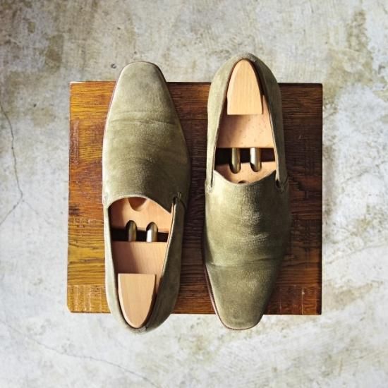 美品★(伊)メイドインマルケ/シルヴァノ ラッタンジ SIZE 39【★ヌバック×スエード/コンビ】Silvano Lattanzi/ローファーMADE IN MARCHE★a896