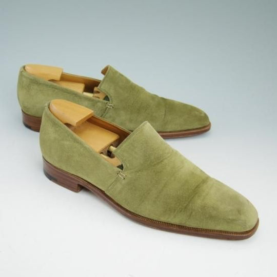 美品★(伊)メイドインマルケ/シルヴァノ ラッタンジ SIZE 39【★ヌバック×スエード/コンビ】Silvano Lattanzi/ローファーMADE IN MARCHE★a896