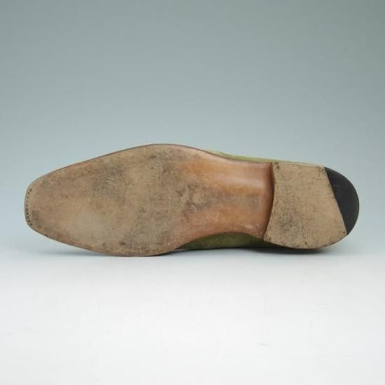 美品★(伊)メイドインマルケ/シルヴァノ ラッタンジ SIZE 39【★ヌバック×スエード/コンビ】Silvano Lattanzi/ローファーMADE IN MARCHE★a896