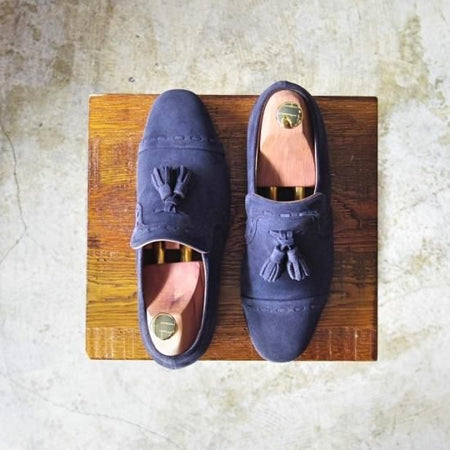 極美品★サルトル(レディース) SIZE 36【★スエード/タッセル】ローファー/SARTORE★a897