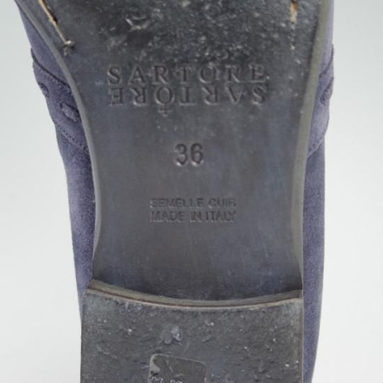 極美品★サルトル(レディース) SIZE 36【★スエード/タッセル】ローファー/SARTORE★a897