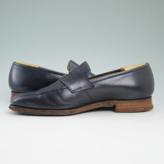 極上★クロケット&ジョーンズ 6.5E【★ポールスミス別注/PaulSmith/コインローファー/紺色(黒に近い濃紺)】Crockett&Jones★a899