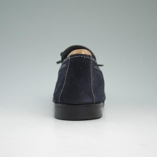 極上★サントーニ SIZE 6【定価10万程度★リボン ローファー】スエード/Santoni★a900