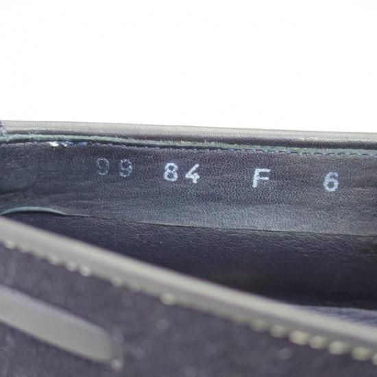 極上★サントーニ SIZE 6【定価10万程度★リボン ローファー】スエード/Santoni★a900