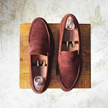 極上★チャーチ 70F/UK7【★希少!!アンテロープ革/REAL CAPE BUCK/コインローファー/KENT/91ラスト/旧チャーチ/3都市ロゴ】Church's★a901